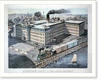 Frederick Jones & Co's. shoe factory, Plymouth, Mass. - 2 Classic, Antique Wall Art