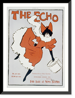 Historic Framed Print, The Echo.A. Borie,  17-7/8" x 21-7/8"