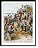 Stonewall Jackson, Bull Run, Aug. 17, 1861 - 2, Antique Wall Art