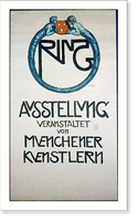 Historic Framed Print, Ring: Ausstellung veranstaltet von Muenchener Kuenstlern.A. Jank,  17-7/8" x 21-7/8"