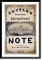 Antique Photo Print - Tuttle's first class international note