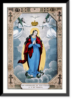 Historic Framed Print, Ascension of the virgin.Na.Sa. de Transito,  17-7/8" x 21-7/8"