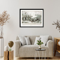 Historic Framed Print, The battle of Jonesboro Georgia, Sept. 1st 1864,  17-7/8" x 21-7/8"