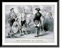 The capture of Andre: By John Paulding, David Williams and Isaac Van Wart, at Tarrytown, N.Y., Sept. 23rd, 1780 - 2, Antique Print