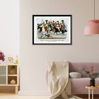 Vintage Military Print - Cavalry tactics - Antique Wall Decor Print
