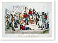 Historic Photo Print - The darktown fire brigade-taking a rest