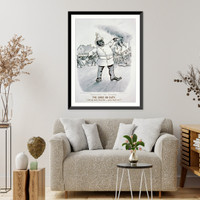 Historic Framed Print, Darktown fire brigade. The chief, on duty: Lite up dem hose dar-yous heah me!"",  17-7/8" x 21-7/8"