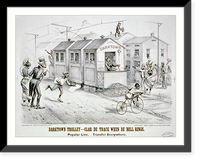Darktown trolley - Clar de track when de bell rings: Popular line. Transfer everywhere, Historic Reproduction