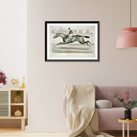 Falsetto: By Enquirer, dam Farfaletta, by imp Australian, Antique Wall Art
