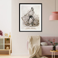 Historic Framed Print, Farmer Garfield: Cutting a swath to the White House - 2,  17-7/8" x 21-7/8"