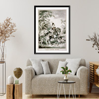 Historic Framed Print, The first ride,  17-7/8" x 21-7/8"