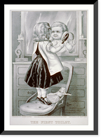 Historic Framed Print, The first toilet,  17-7/8" x 21-7/8"