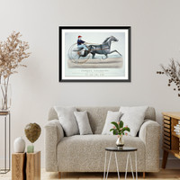 Historic Framed Print, Fleety golddust: By old golddust, dam a Morgan mare,  17-7/8" x 21-7/8"