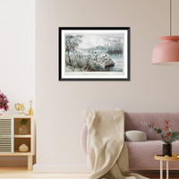 Floating down to market - 2, Antique Print