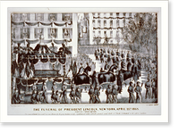 The funeral of president Lincoln, New York, April 25th 1865: passing union square - 2 Classic, Antique Wall Art