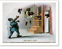 Getting a foot Guess you'se done got de ole man's number foahteen!!"", Antique Print