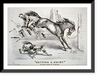 Historic Photo Print - Getting a hoist: a bad case of the heaves