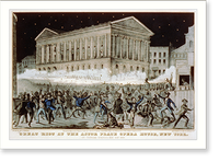 Great riot at the Astor Place Opera House, New York: on thursday evening May 10th 1849 - 2, Antique Print
