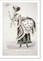 Historic Framed Print, The Grecian bend" - Fifth Avenue style",  17-7/8" x 21-7/8"