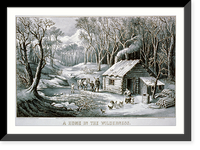 Historic Framed Print, Home in the wilderness - 2,  17-7/8" x 21-7/8"