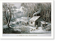 Historic Framed Print, Home in the wilderness - 2,  17-7/8" x 21-7/8"