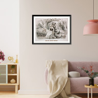 Black & White Photo - Hug me closer George! - Historic Wall Art Gift