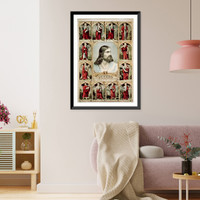 Historic Framed Print, Jesus: and the twelve apostles.El Se&ntilde;or y sus disipulos - 2,  17-7/8" x 21-7/8"