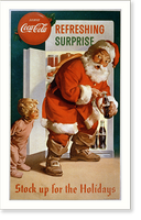 Historic Framed Print, Serve Coca-Cola. Refreshing surprise. Stock up for the holidays,  17-7/8" x 21-7/8"
