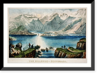 Black & White Photo - The killeries. Connemara - Antique Wall Decor Print