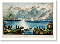 Black & White Photo - The killeries. Connemara - Antique Wall Decor Print