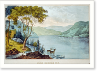 Historic Framed Print, Lake George N.Y.,  17-7/8" x 21-7/8"