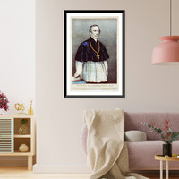 Historic Framed Print, The most Rev. John Hughes, D.D.: first archbishop of New York - 2,  17-7/8" x 21-7/8"