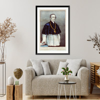 Historic Framed Print, The most Rev. John Hughes, D.D.: first archbishop of New York - 2,  17-7/8" x 21-7/8"