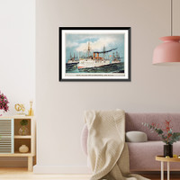 Historic Framed Print, Protected steel cruiser Philadelphia, United States Navy - 2,  17-7/8" x 21-7/8"