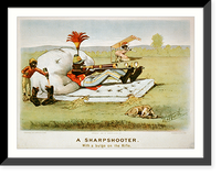 Historic Framed Print, A sharpshooter: with a bulge on the rifle,  17-7/8" x 21-7/8"