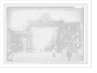 Welcoming arch at Denver, Colo, Vintage Print