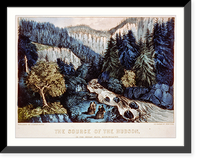 Historic Framed Print, The source of the Hudson: in the Indian pass, Adirondacks,  17-7/8" x 21-7/8"