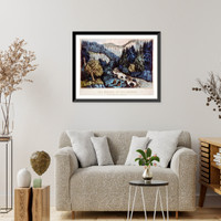 Historic Framed Print, The source of the Hudson: in the Indian pass, Adirondacks,  17-7/8" x 21-7/8"