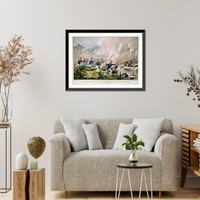 Historic Framed Print, Storming of the Fortress of Chapultepec: at the city of Mexico Sept. 12th 1847,  17-7/8" x 21-7/8"