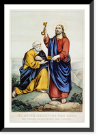 St. Peter receiving the keys: San Pedro recibiendo las llaves - 2, Vintage Wall Art