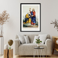 St. Peter receiving the keys: San Pedro recibiendo las llaves - 2, Vintage Wall Art