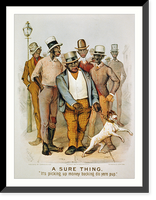 Historic Framed Print, A sure thing,  17-7/8" x 21-7/8"