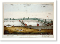 View of the great receiving reservoir: Yorkville, City of New York, Antique Poster