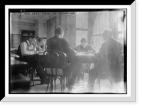 Historic Framed Print, School of Journalism - Columbia Un. - copy desk,  17-7/8" x 21-7/8"
