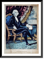 Historic Framed Print, Washington: first in war, first in peace, and first in the hearts of his countrymen,  17-7/8" x 21-7/8"