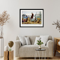 Washington at Mount Vernon 1797: agriculture is the most healthy, the most useful, and the most noble employment of man.. Washington - 2 Classic, Historic Print