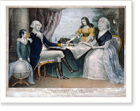Washington family: Washington his lady & two grandchildren by the name of Custis, Historic Reproduction