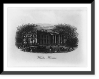 Historic Framed Print, White House,  17-7/8" x 21-7/8"