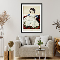 Historic Framed Print, The only daughter: pet of the family,  17-7/8" x 21-7/8"
