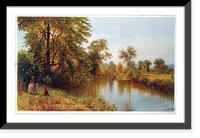 Vintage Americana Print - Early autumn: Salmon Branch, Granby